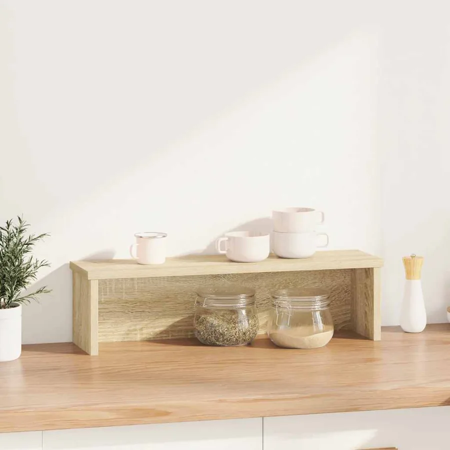 Étagère de cuisine empilable chêne sonoma 60x15x16 cm - 2