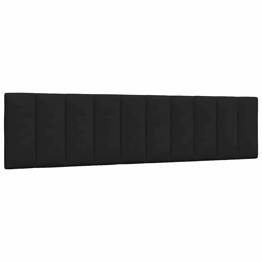 Coussin de tête de lit Hanko noir 200 cm tissu