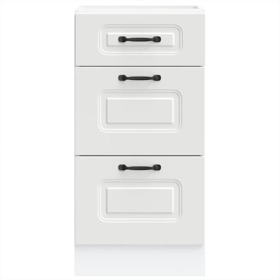 Armoire de cuisine Kalmar blanc bois d'ingénierie - 3