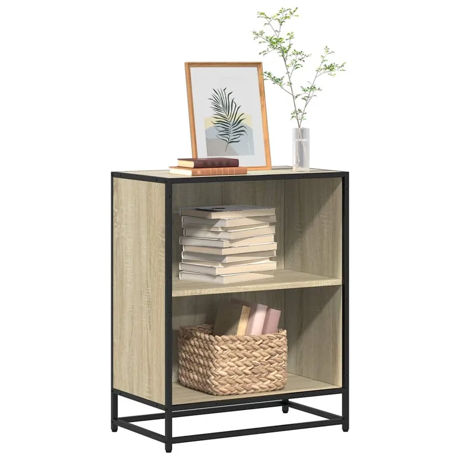 Bibliothèque chêne sonoma 60x35x76 cm bois d'ingénierie