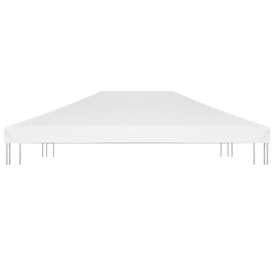 Toile de toit de belvédère 270 g/m² 4x3 m Blanc - 3