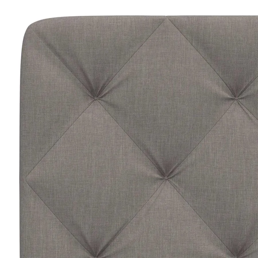 Coussin de tête de lit taupe 140 cm tissu - 7