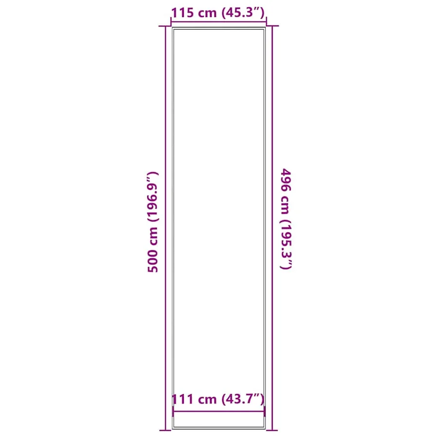 Paillasson marron 115x500 cm - 7