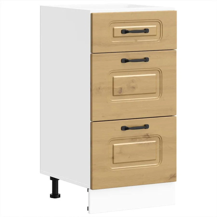 Armoire de cuisine Kalmar chêne artisanal bois d'ingénierie - 2
