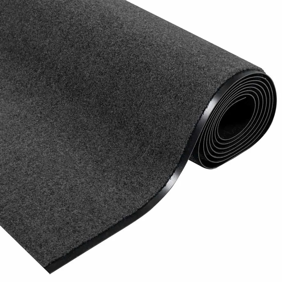 Tapis d'entrée Anthracite et noir 120 x 350 cm Polyamide et PVC - 5