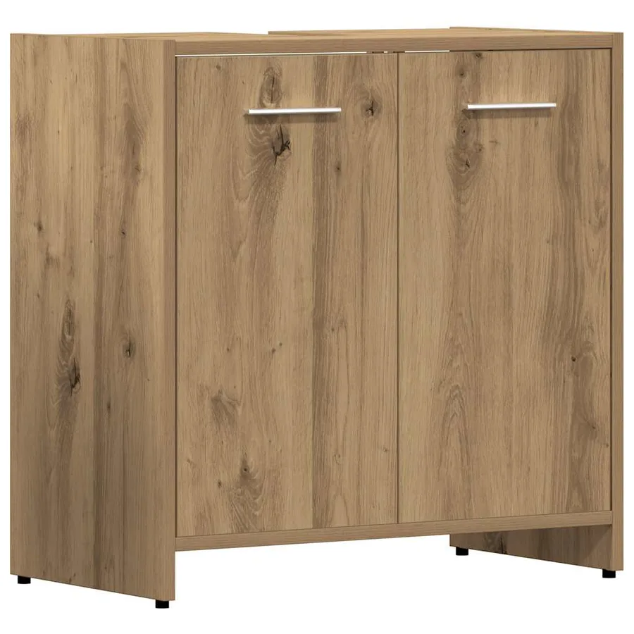 Ensemble de meubles salle de bain 4 pcs bois d'ingénierie - 5