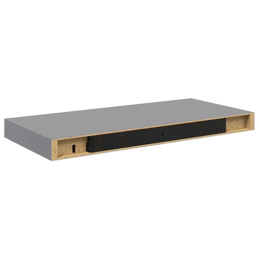 Étagères murales flottantes 2 pcs gris 50x23,5x3,8 cm MDF - 9