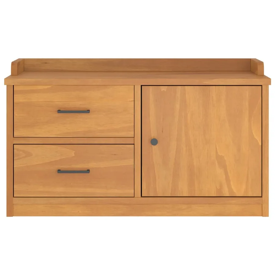 Banc de couloir SANDNES 87x40x50 cm bois de pin massif - 5