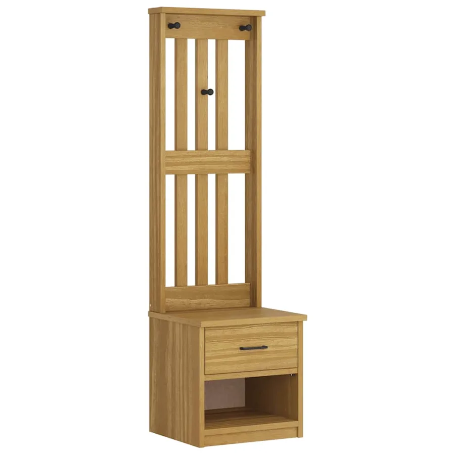 Portemanteau SANDNES 45x40x159,5 cm bois massif pin - 2