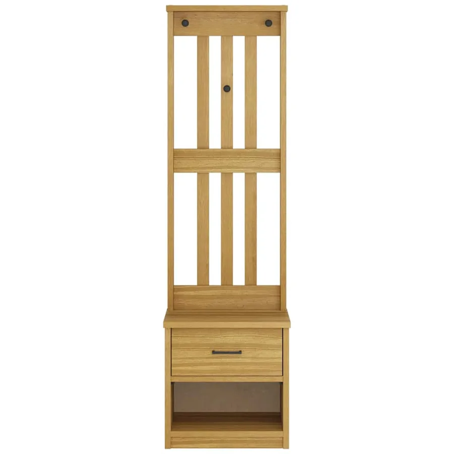 Portemanteau SANDNES 45x40x159,5 cm bois massif pin - 5