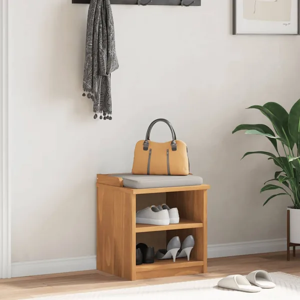 Banc de couloir SANDNES 45x40x50 cm bois de pin massif