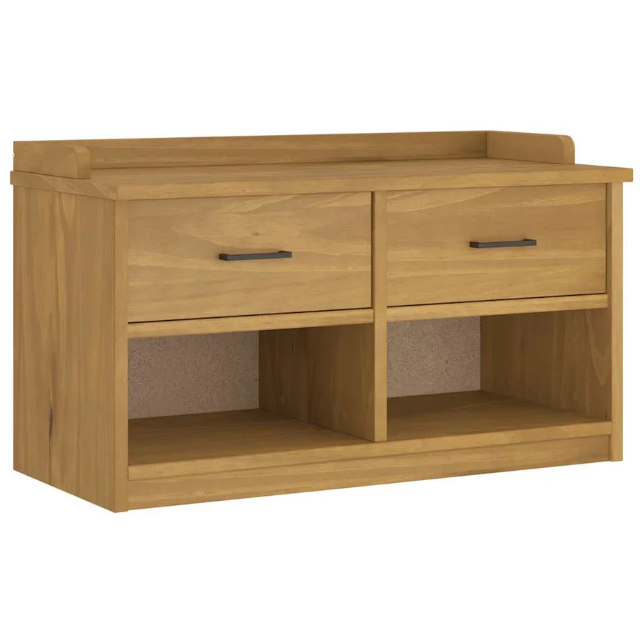 Banc de couloir SANDNES 87x40x50 cm bois de pin massif - 2