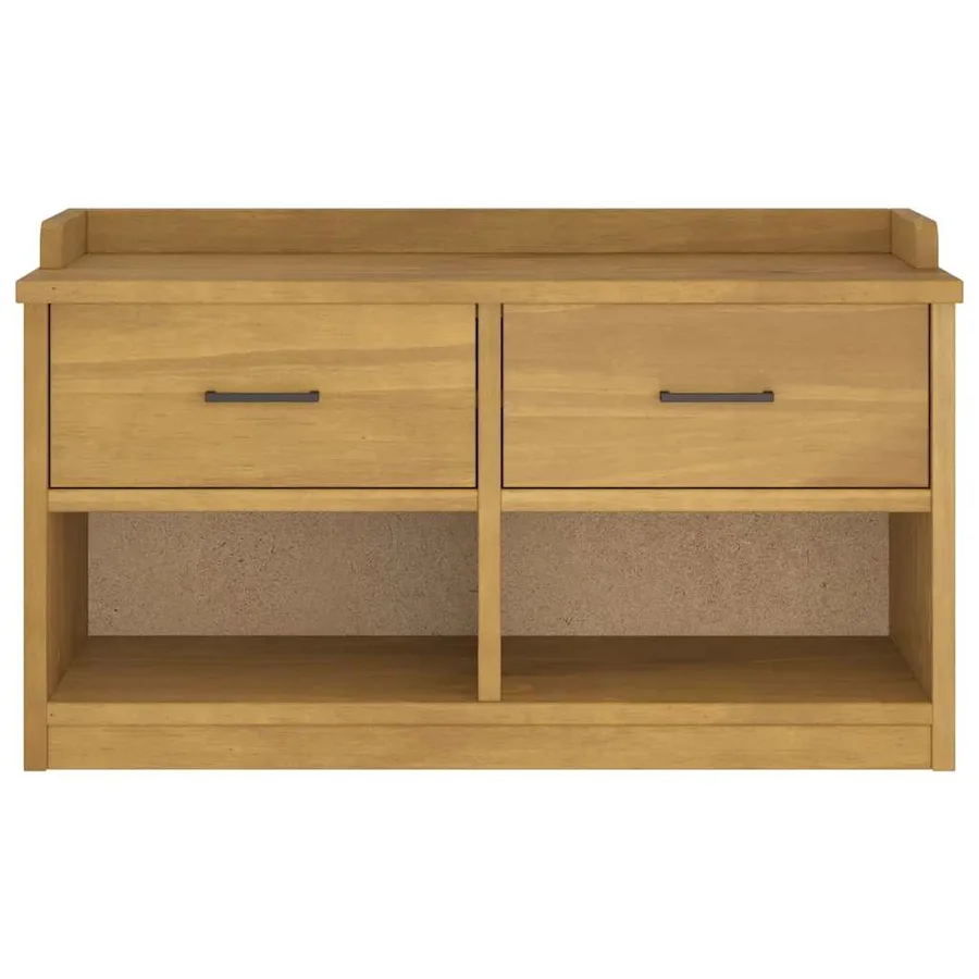 Banc de couloir SANDNES 87x40x50 cm bois de pin massif - 5