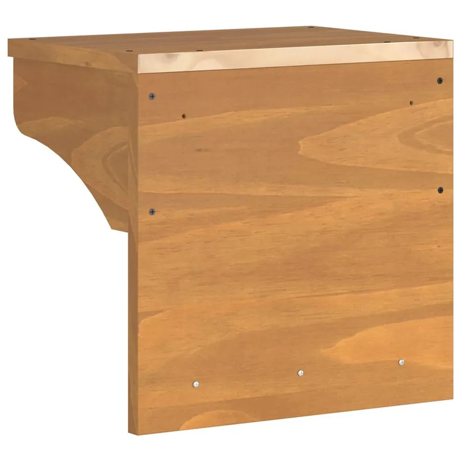 Porte-manteau mural SANDNES 43x30x42 cm bois massif pin - 7