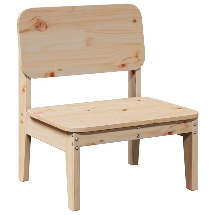 Chaises de jardin lot de 2 60x52,5x72 cm bois massif de pin - 3