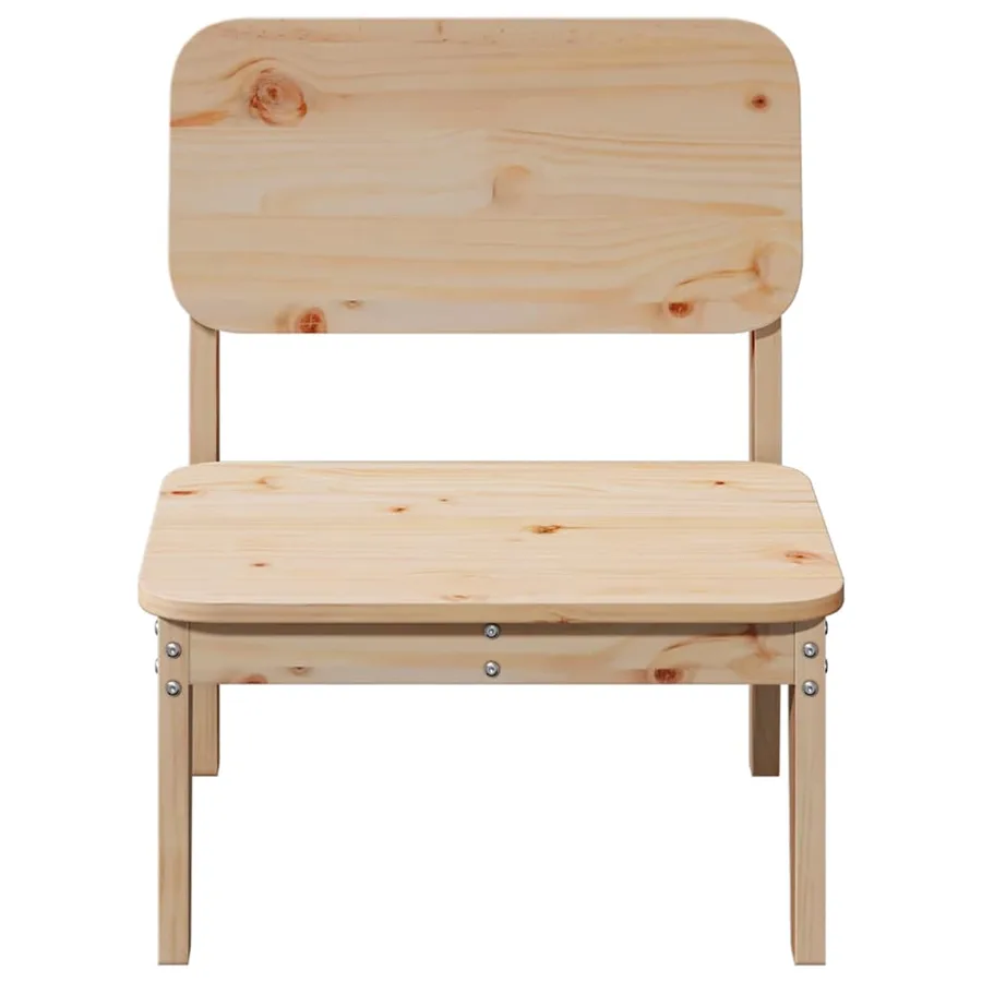 Chaises de jardin lot de 2 60x52,5x72 cm bois massif de pin - 4