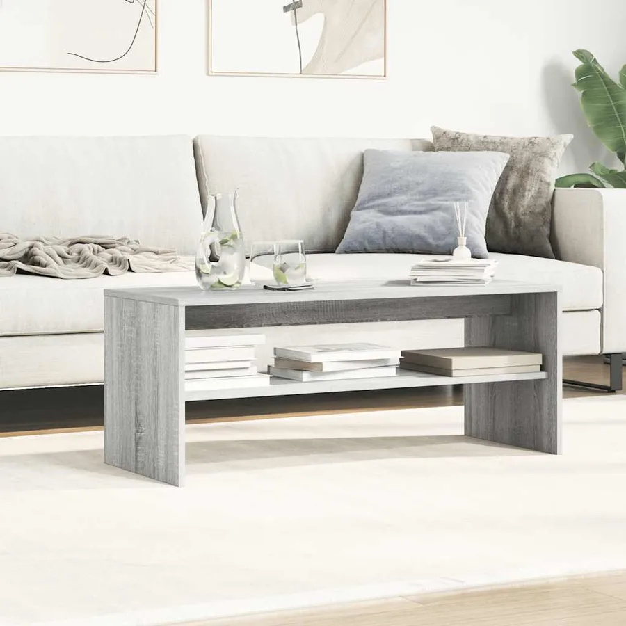 Meuble TV Sonoma gris 100x40x40 cm Bois d'ingénierie - 4