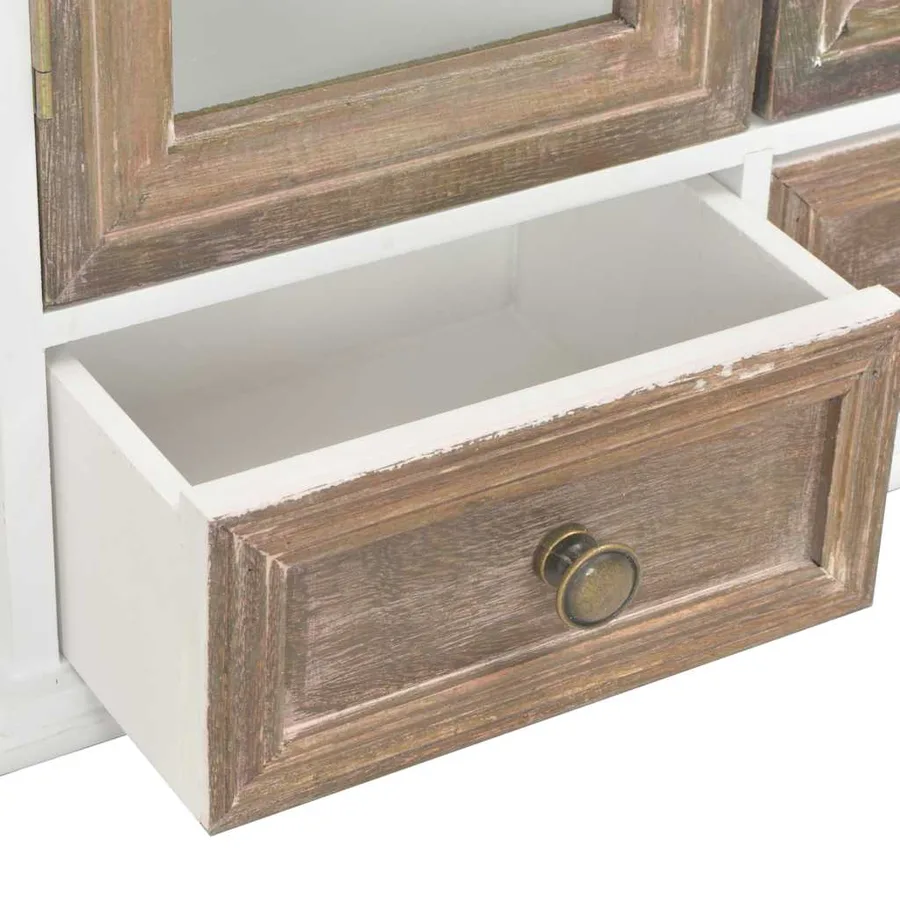 Armoire murale Blanc 49x22x59 cm Bois d'ingénierie - 5