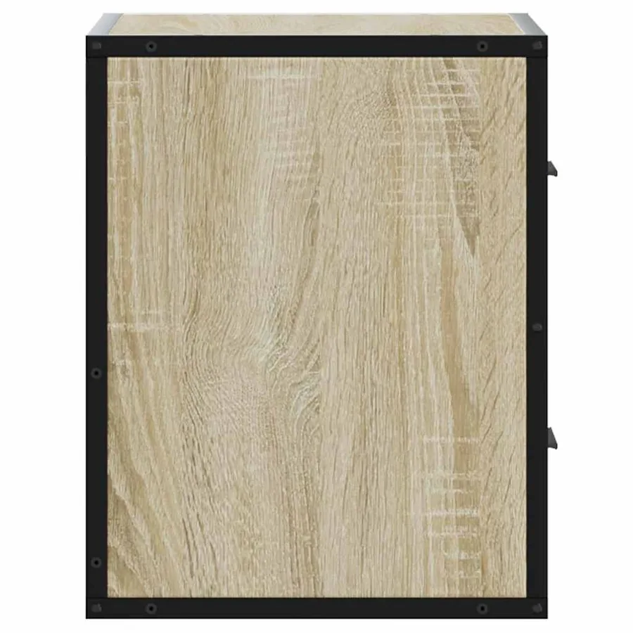 Table de chevet murale chêne sonoma 40x31x39,5 cm - 6