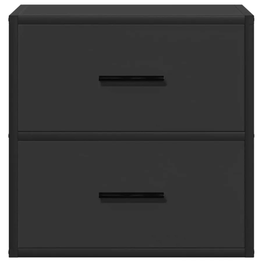 Table de chevet murale noir 40x31x39,5 cm - 5