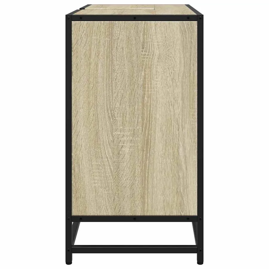 Meuble de salle de bain avec lavabo Chêne Sonoma 65 x 33 x 60 cm Bois d'ingénierie - 6