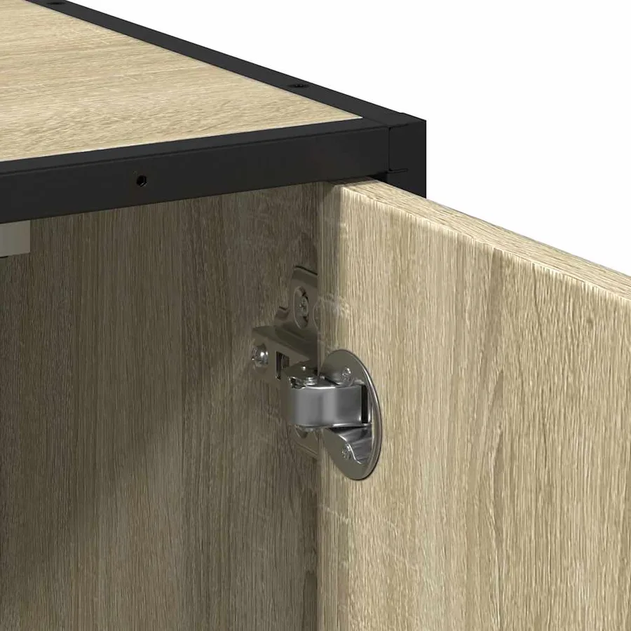 Meuble de salle de bain avec lavabo Chêne Sonoma 65 x 33 x 60 cm Bois d'ingénierie - 9
