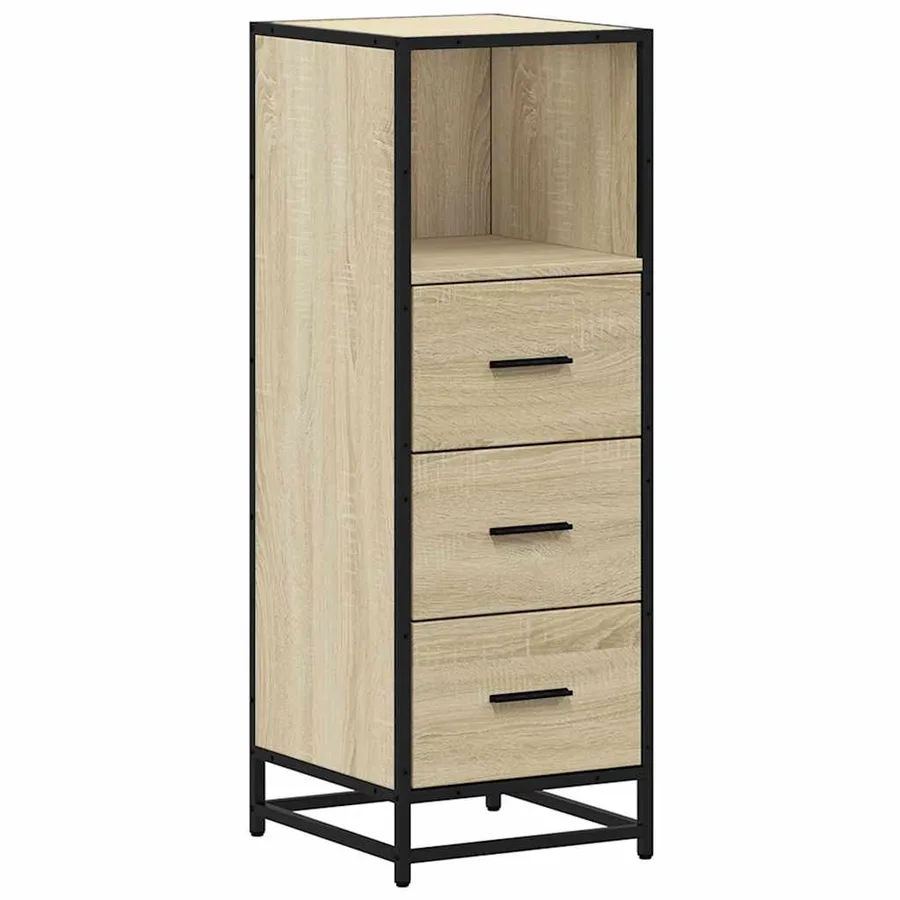 Armoire de salle de bain chêne sonoma 35x37,5x100 cm - 2