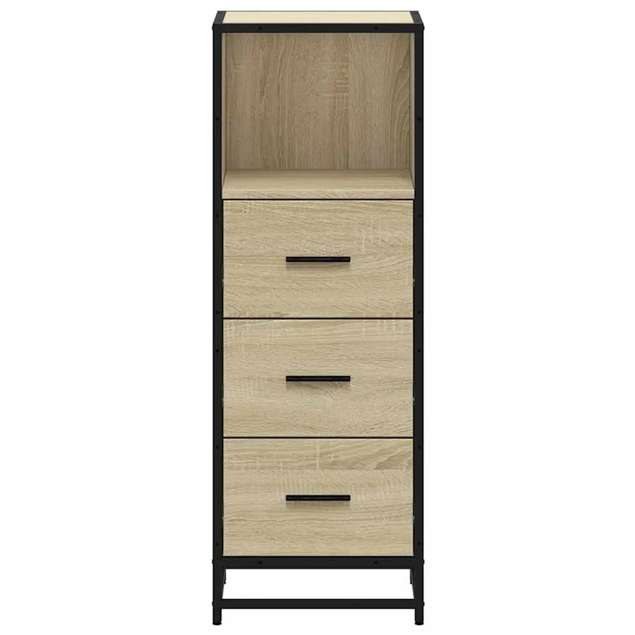 Armoire de salle de bain chêne sonoma 35x37,5x100 cm - 5