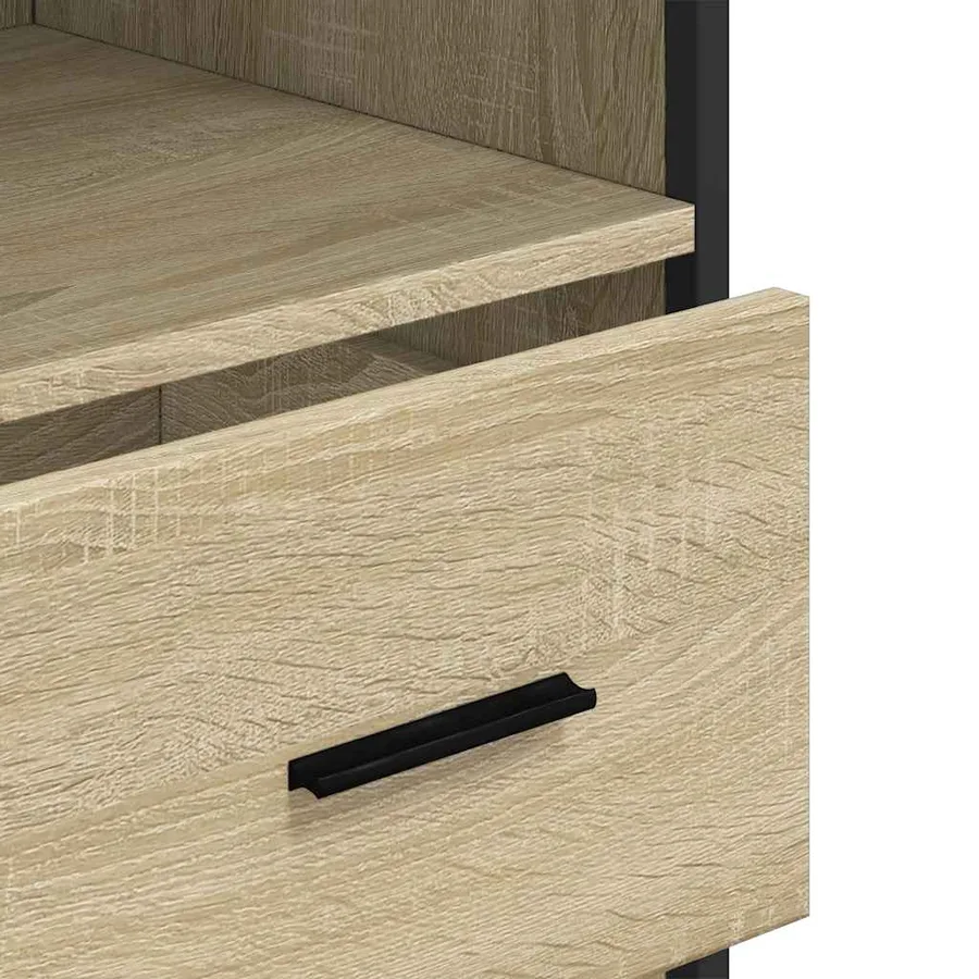 Armoire de salle de bain chêne sonoma 35x37,5x100 cm - 9