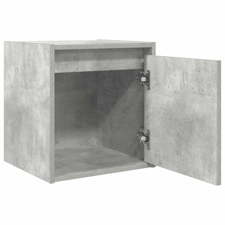 Tables de chevet murales 2 pcs gris béton 38x34x40 cm - 6
