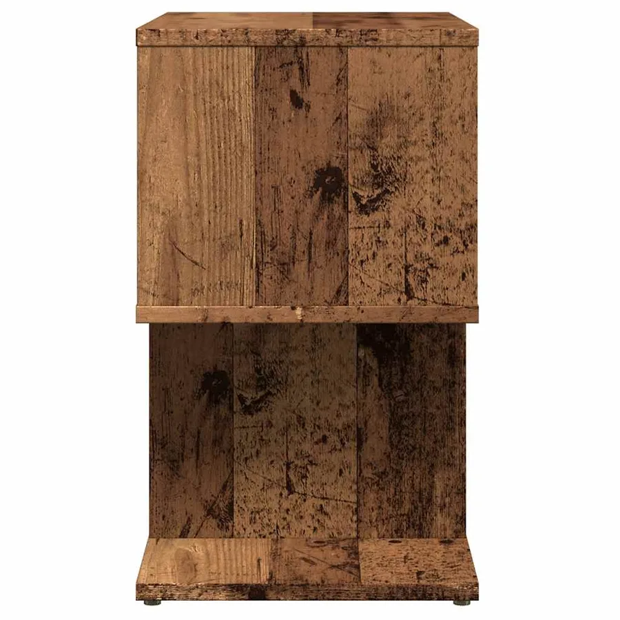 Table de chevet vieux bois 50x30x51,5 cm bois d'ingénierie - 6