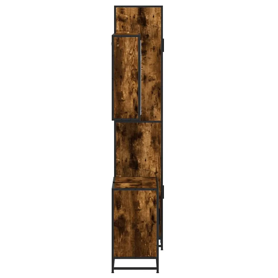 Ensemble de meubles de salle de bain 3 pcs Chêne fumé - 6