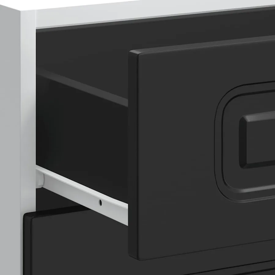 Meuble bas de cuisine « Kalmar » Bois d'ingénierie noir - 9