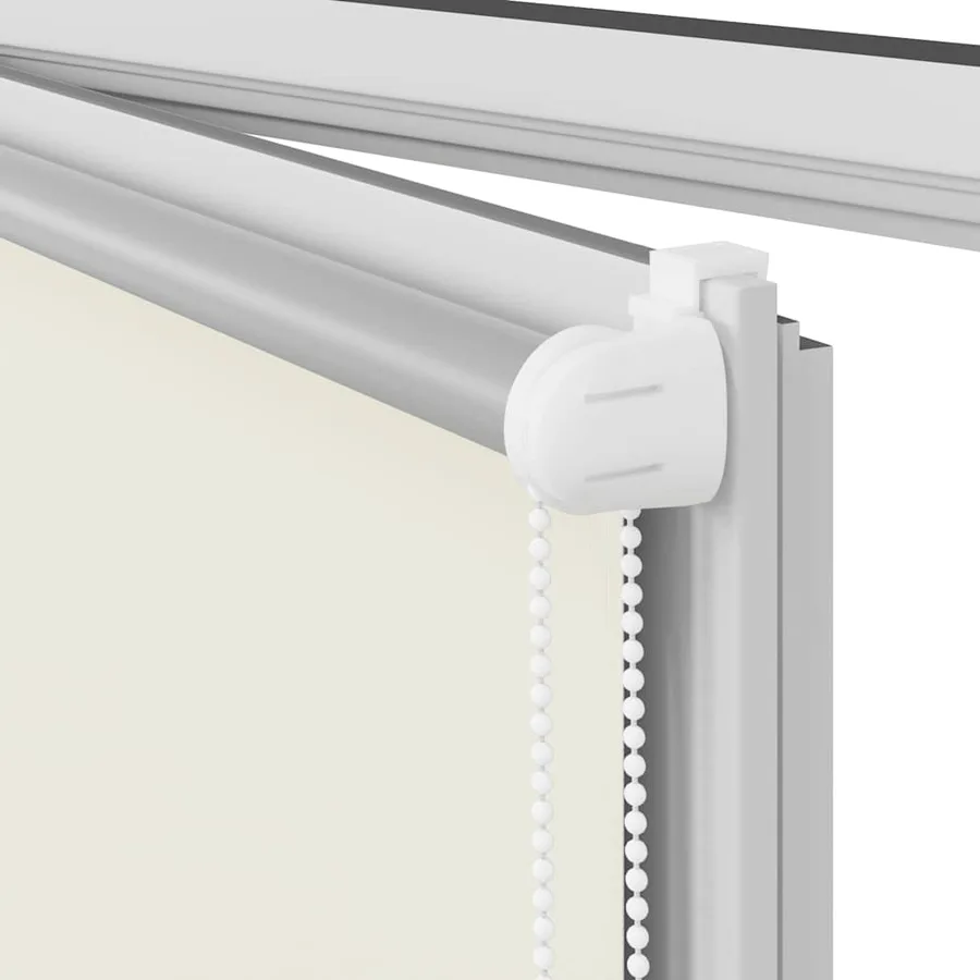 Store enrouleur occultant blanc cassé 110x210 cm largeur tissu - 12