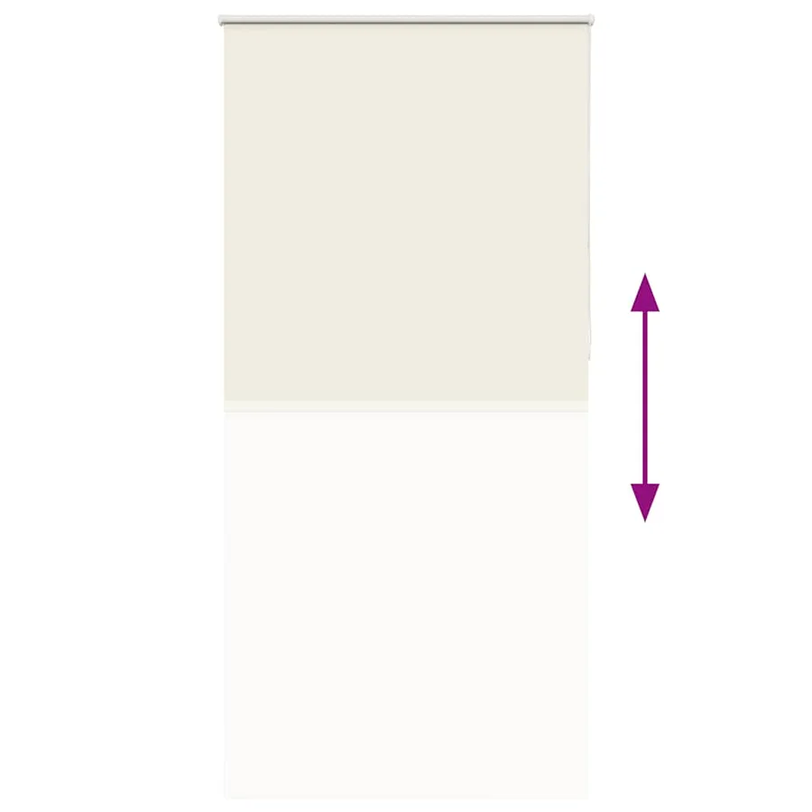 Store enrouleur occultant blanc cassé 110x210 cm largeur tissu - 9