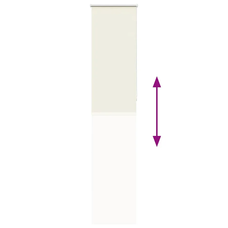 Store enrouleur occultant blanc cassé 50x230cm largeur du tissu - 9