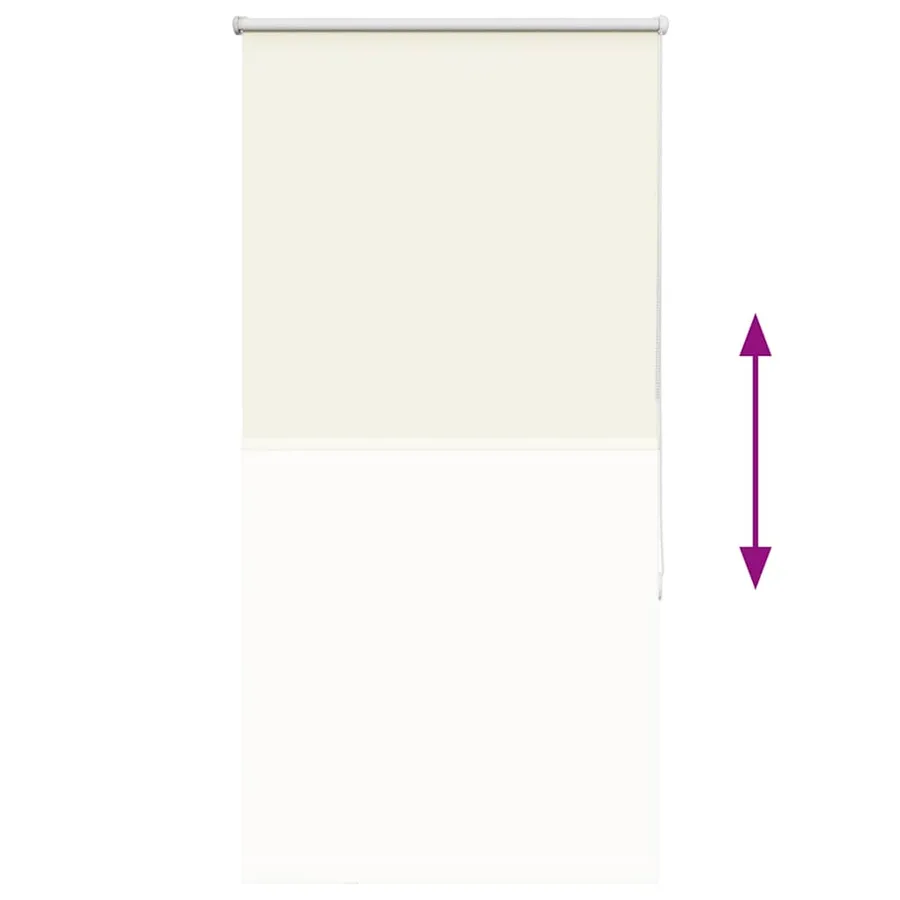 Store enrouleur occultant blanc cassé 80x175cm largeur du tissu - 9