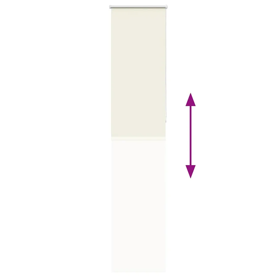 Store enrouleur occultant blanc cassé 55x210cm largeur du tissu - 9
