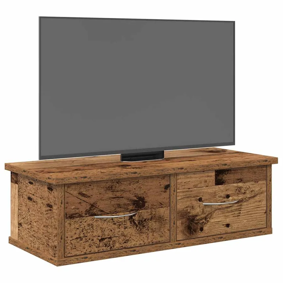 Armoire murale vieux bois 60x26x18,5 cm bois d'ingénierie