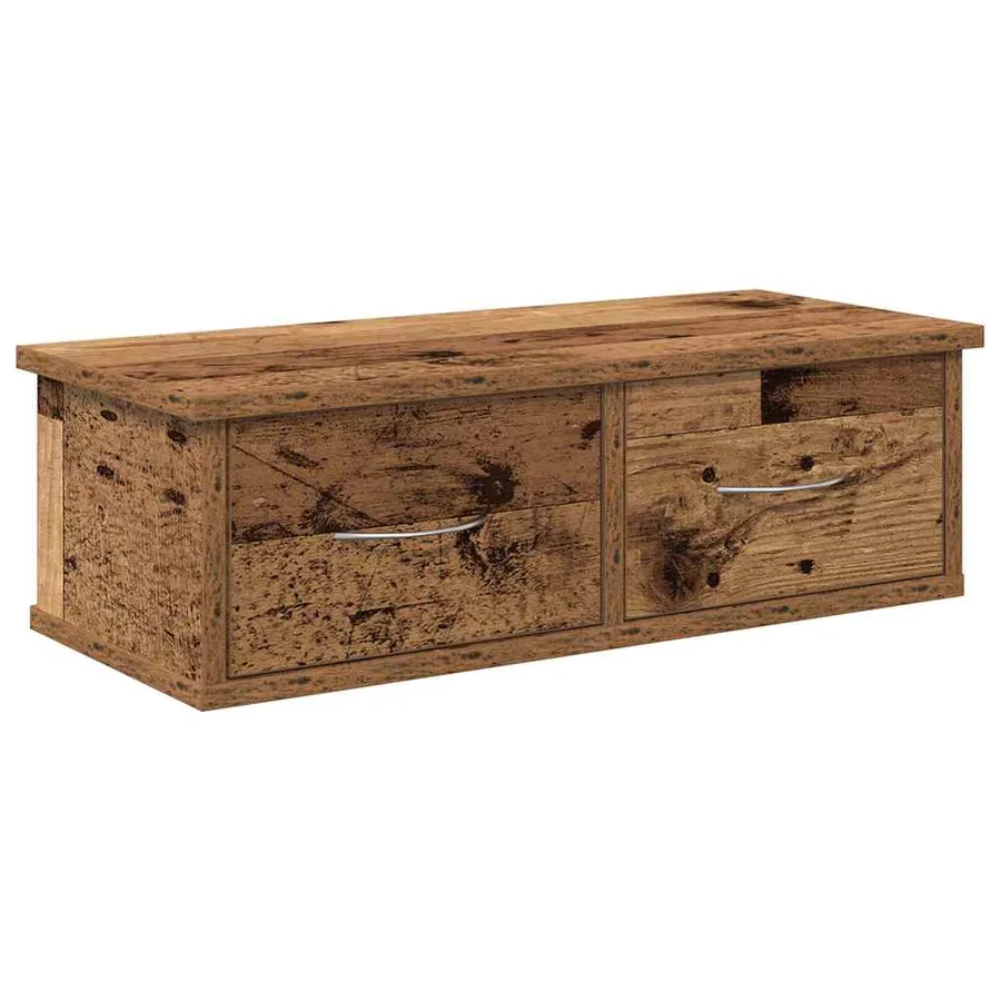 Armoire murale vieux bois 60x26x18,5 cm bois d'ingénierie - 2