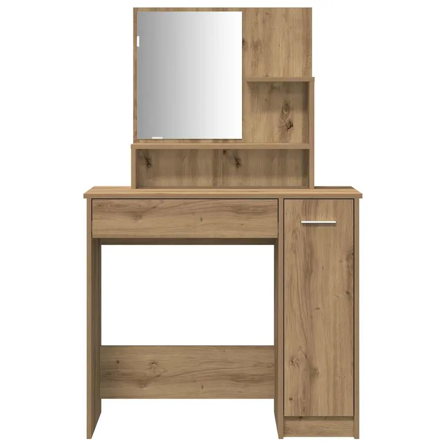 Ensemble de coiffeuse chêne artisanal bois ingénierie - 5