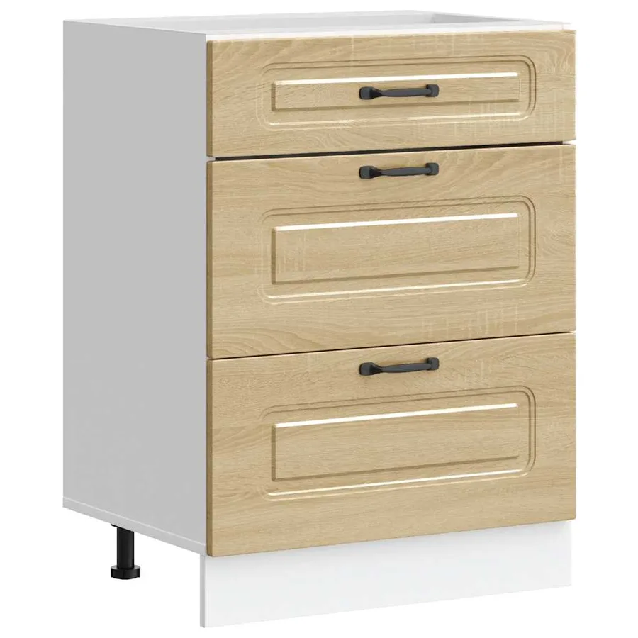 Armoire de cuisine Kalmar chêne sonoma bois d'ingénierie - 2