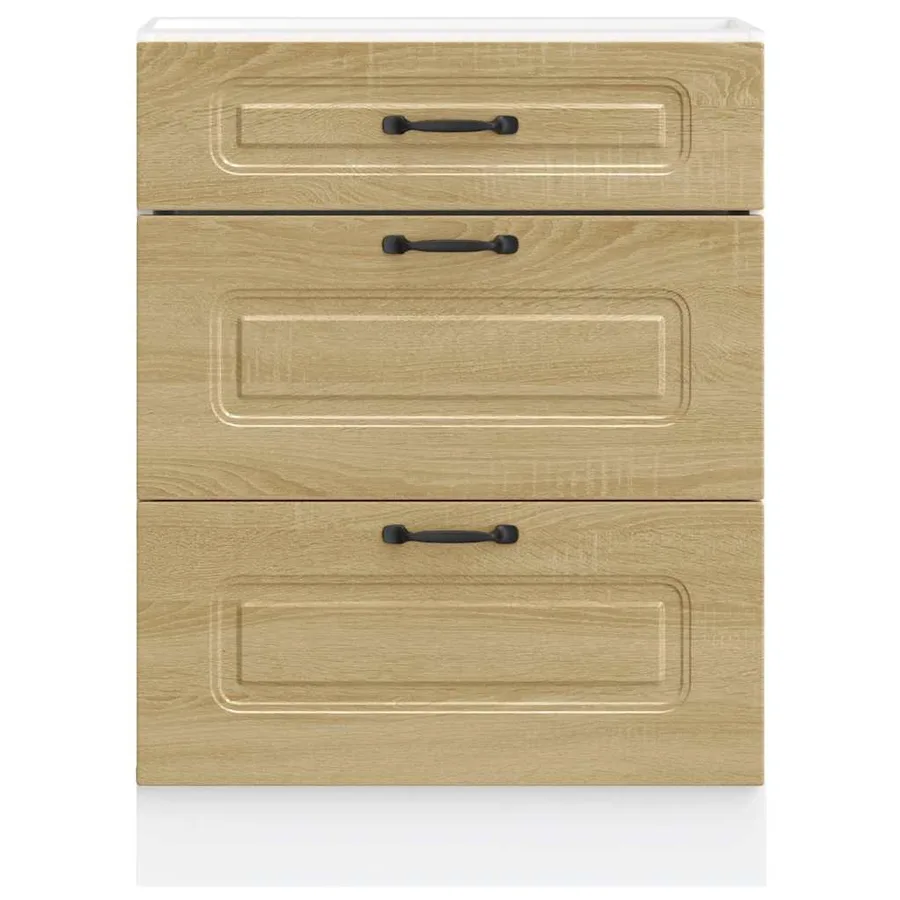 Armoire de cuisine Kalmar chêne sonoma bois d'ingénierie - 4