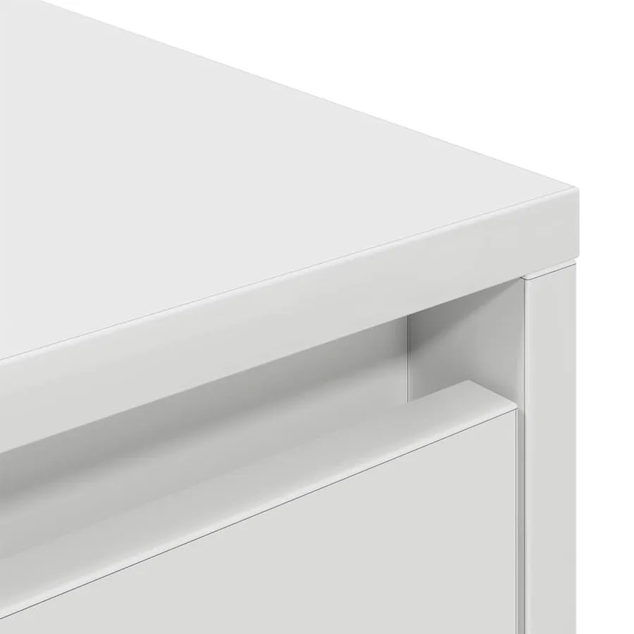Meuble TV avec lumières LED blanc 160,5x41x50 cm - 10