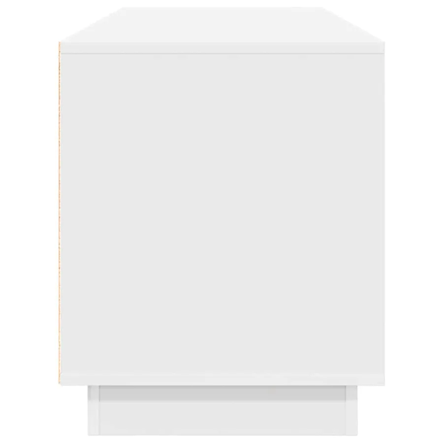 Meuble TV avec lumières LED blanc 160,5x41x50 cm - 8