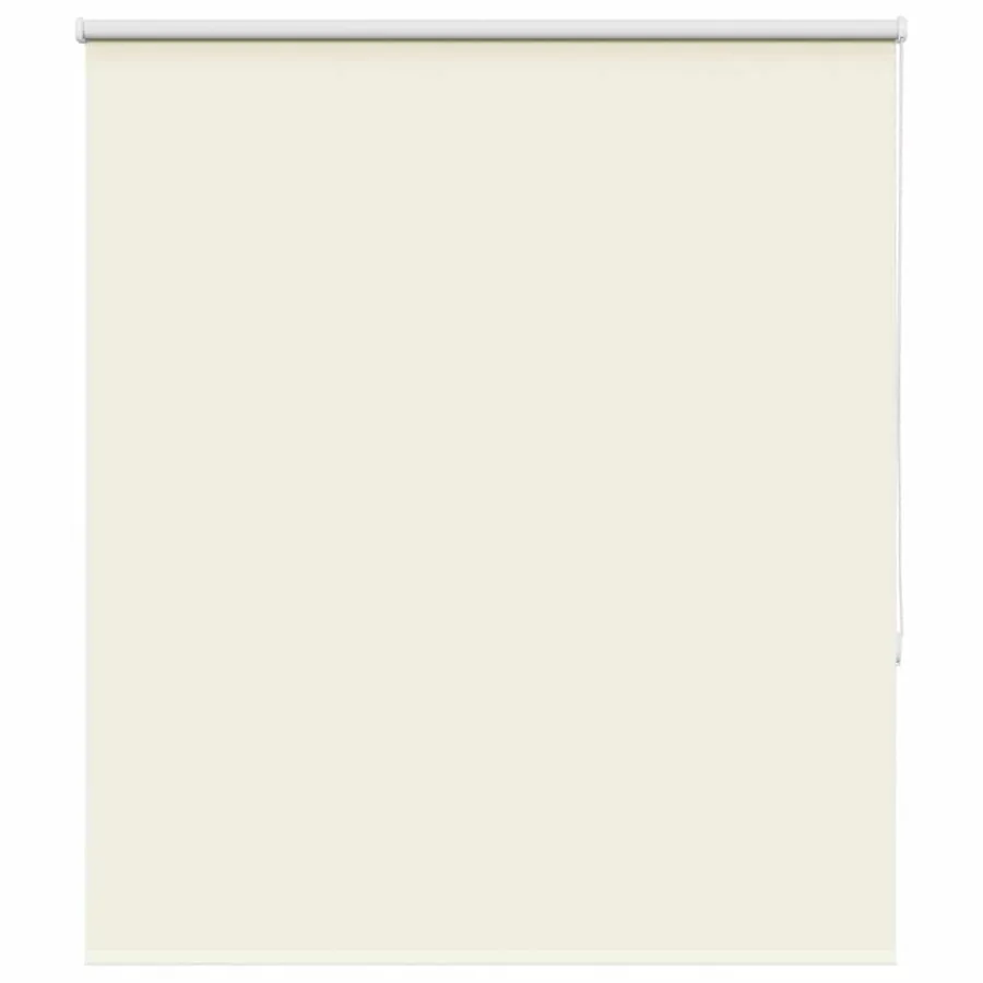 Store enrouleur occultant blanc cassé 125x150 cm largeur tissu