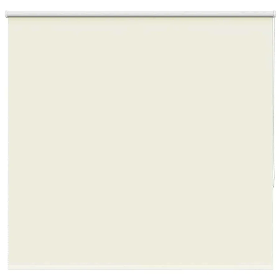 Store enrouleur occultant blanc cassé 150x150 cm largeur tissu