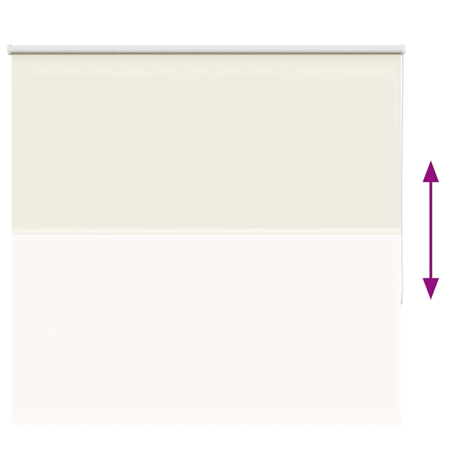 Store enrouleur occultant blanc cassé 150x150 cm largeur tissu - 9