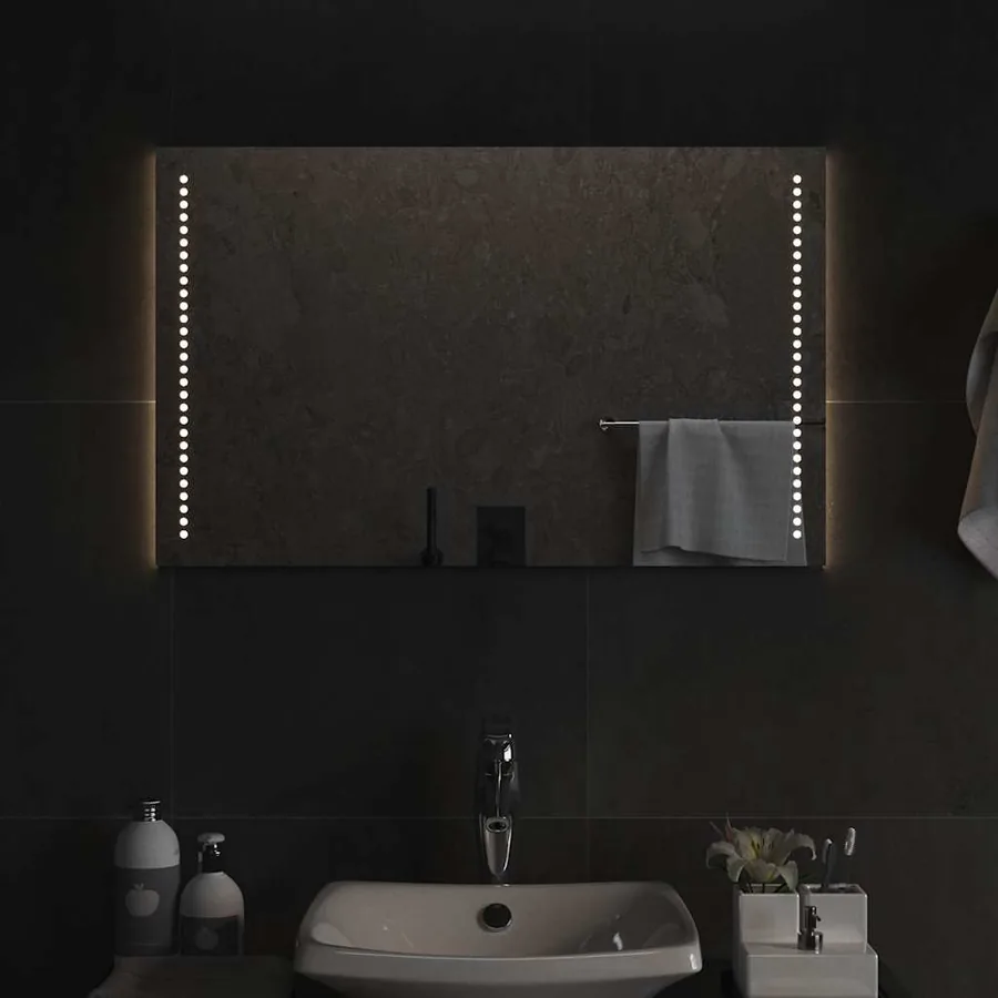 Miroir de salle de bain à LED 80x50 cm