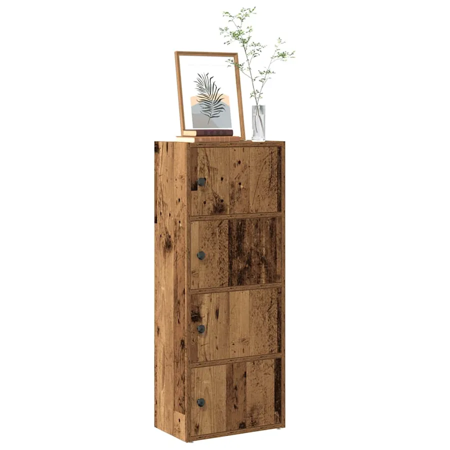 Bibliothèque vieux bois 40x24x102 cm bois d'ingénierie